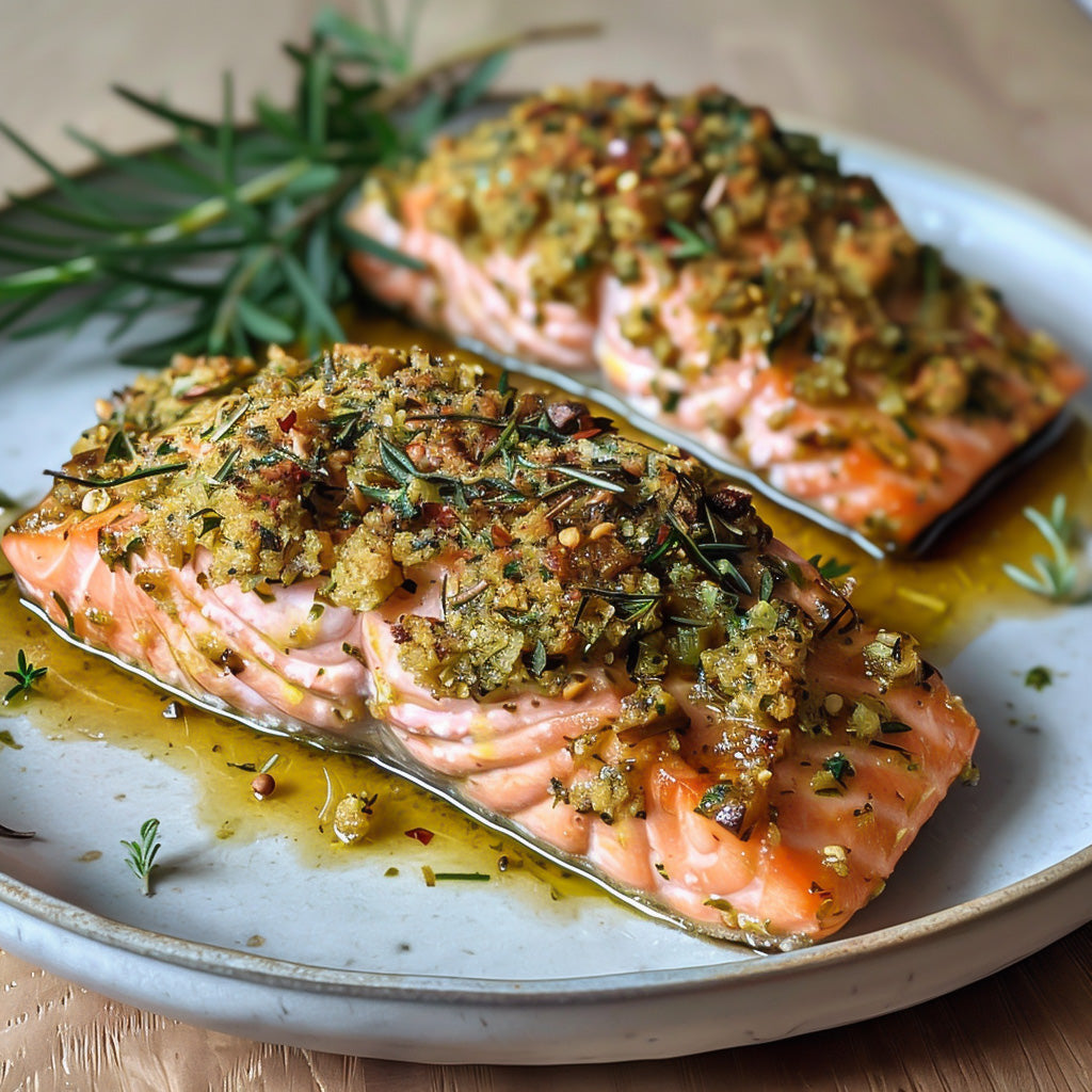 Jalapeño Herb-Crusted Salmon Recipe | Anthony Spices - Seasonings, Rubs ...